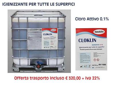 IGIENIZZANTE PER SUPERFICI IN CUBO 1000 LITRI