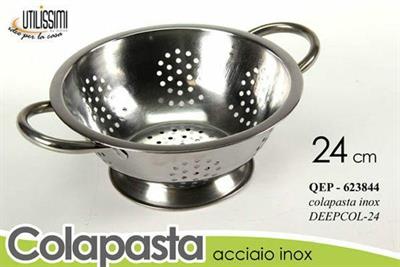 COLAPASTA ACCIAIO INOX 24CM