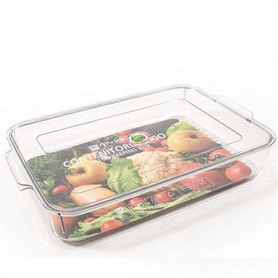 CONTENITORE PLASTICA FRIGO CON COPERCHIO 33,5X21,5X5,5 CM