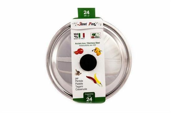 COPERCHIO INOX STANDARD CM.10 STEEL PAN