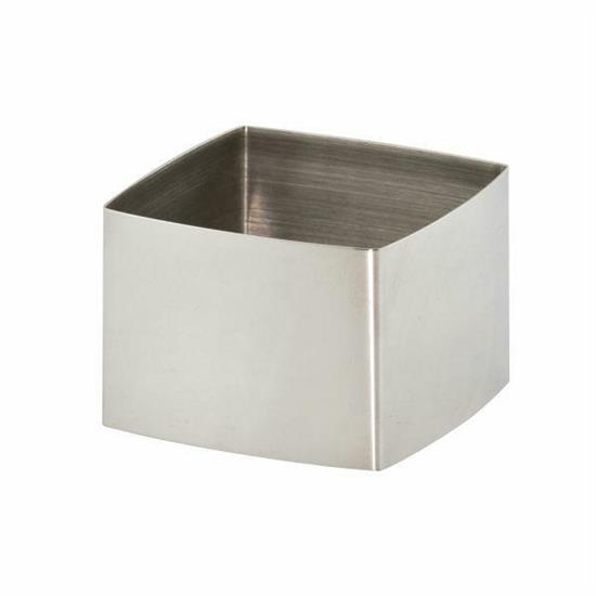 COPPAPASTA QUADRO SET 2PZ ACCIAIO INOX 18/10 6,5X6,5XH4,5CM