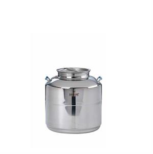 BIDONE SANSONE LT.50 SENZA PREDISPOSIZIONE RUB. INOX 18/10