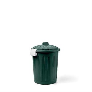 BIDONE PATTUMIERA CON COPERCHIO 50 LT VERDE BOSCO