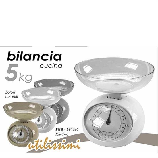 BILANCIA CUCINA 5 KG COLORI ASS.