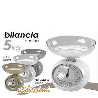 BILANCIA CUCINA 5 KG COLORI ASS.