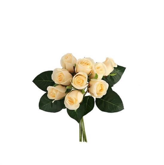 FIORE BOUQUET 9 FIORI 30 CM COLORE GIALLO