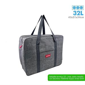 BORSA TERMICA VALIGETTA JEANS 32 LT 43X21X34 CM