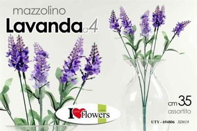 FIORE RAMETTO LAVANDA 4FIORI 35CM