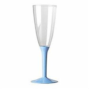 FLUTES CALICI GAMBO AZZURRO CONF. 6PZ