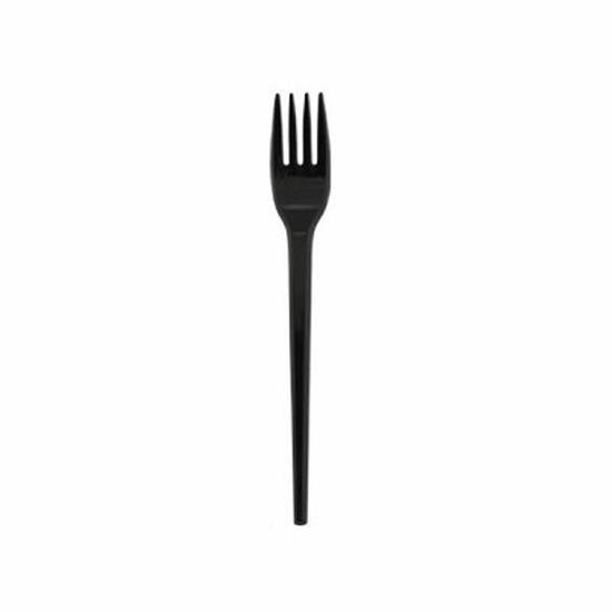 FORCHETTA NERA CROWN CHEF 16,5CM CONF. 50PZ