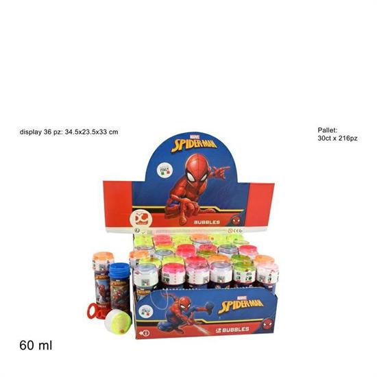 GIOCO BOLLE DI SAPONE SPIDERMAN CONF. 36 PZ