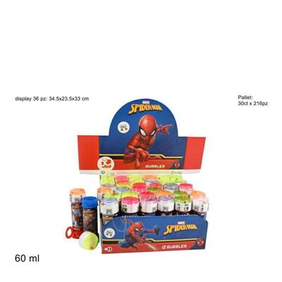 GIOCO BOLLE DI SAPONE SPIDERMAN CONF. 36 PZ