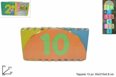 GIOCO TAPPETO PUZZLE CAMPANA SET 12PZ 210X60X0,8CM