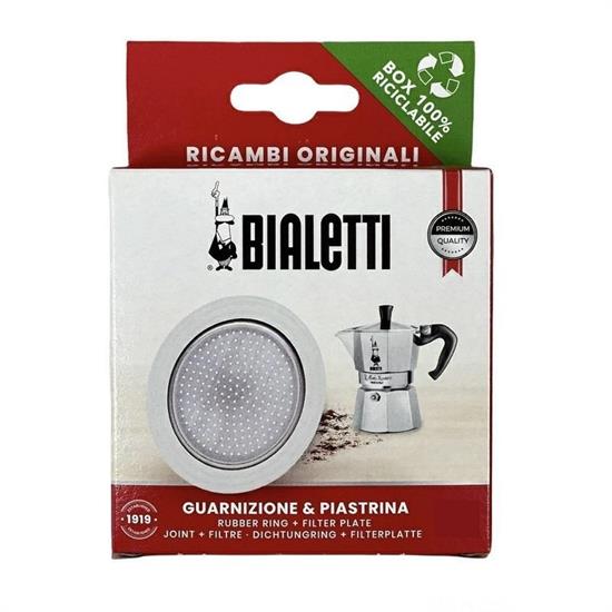 GUARNIZIONE 3 PZ + 1 PIASTRINA 6 TZ BIALETTI