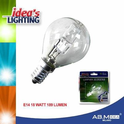 LAMPADINA ALOGENA E14 18W 189 LUMEN