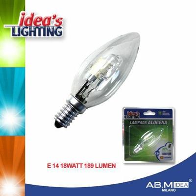 LAMPADINA OLIVA ALOGENA E14 18W