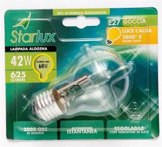 LAMPADINA ALOGENA GOCCIA E27 70W