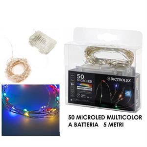 LUCI CATENA 50 MICROLED CON TIMER