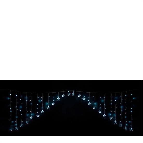 LUCI TENDA ARCO CON STELLE 215 LED ESTERNO BIANCO FREDDO