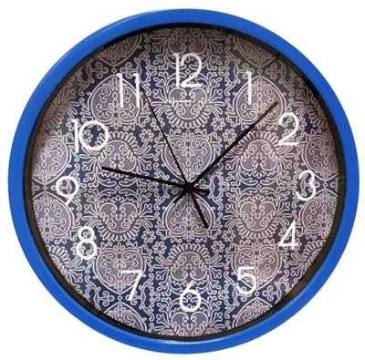 OROLOGIO DA PARETE 30CM PIZZO BLU