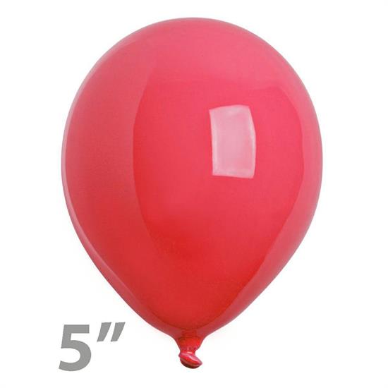 PALLONE 5' CONF.100PZ COLORE ROSSO