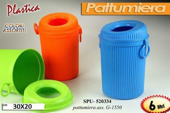 PATTUMIERA IN PLASTICA 30X20CM 6LT COLORI ASS.