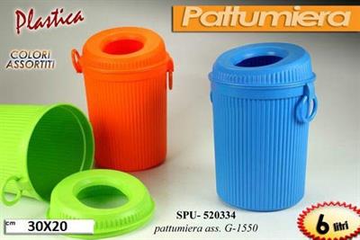 PATTUMIERA IN PLASTICA 30X20CM 6LT COLORI ASS.