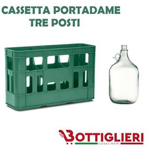 CASSETTA PER DAME TRE POSTI VERDE