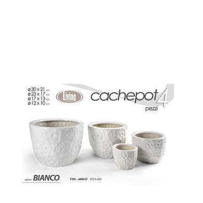 CASPO CERAMICA SET 4 PZ COLORE BIANCO