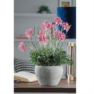 PIANTA IN VASO CON FIORI 36 CM 4 COLORI ASS