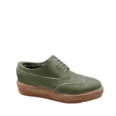 CASPO SCARPA ELEGANTE UOMO VERDE SCURO 30,5X11,5XH13 CM