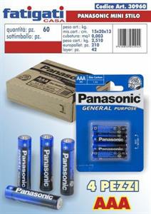 PILA PANASONIC MINI STILO R03 AAA BLUE SPECIAL