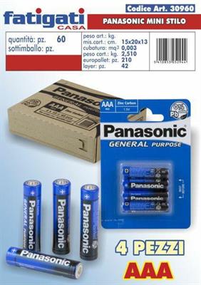 PILA PANASONIC MINI STILO R03 AAA BLUE SPECIAL