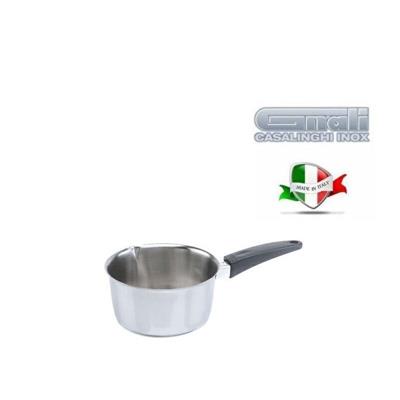 CASSERUOLA CONICA 10 CM INOX CON MANICO MOD. ECHO BAKALITE