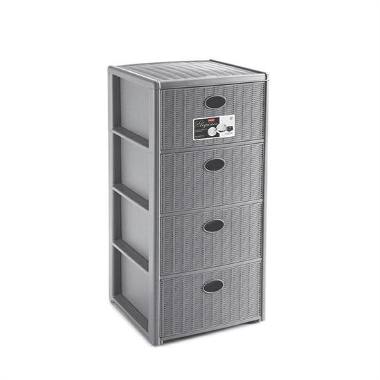 CASSETTIERA ELEGANCE 4 COLORE STONE GREY