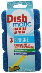 SPUGNA RICAMBIO DISHMATIC ANTIGRAFFIO SET 3PZ  BLU