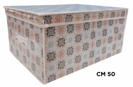 SCATOLA PORTABIANCHERIA TNT 50X40X25CM DECORI ASS.