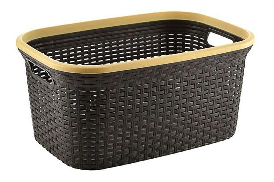 CESTA PORTABIANCHERIA GRANDE RATTAN COL. ASS.TI