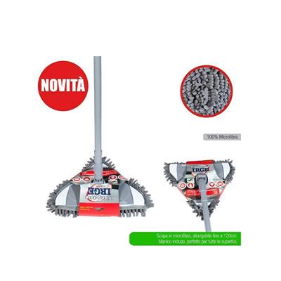 SCOPA MICROFIBRA TRIANGOLARE CON MANICO