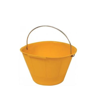 SECCHIO PER MURATORE IN PVC 1MANICO COLORE GIALLO