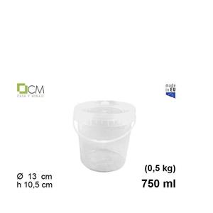 SECCHIO PLASTICA MULTIUSO CON COPERCHIO 750 ML