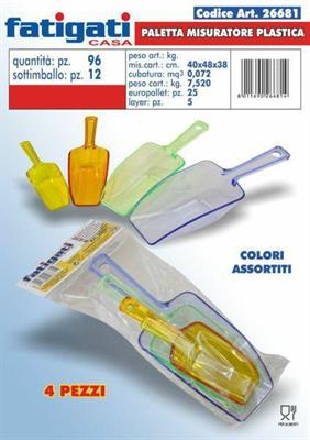 SESSOLA IN PLASTICA CONF. 4PZ COLORI ASS.