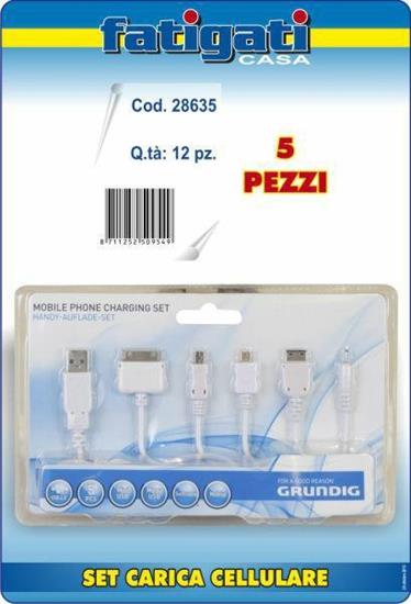 SET CARICA CELLULARE GRUNDING 6 PZ