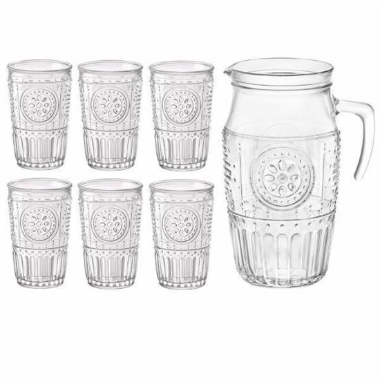 SET ROMANTIC DRINK 5PZ CARAFFA + BICCHIERI