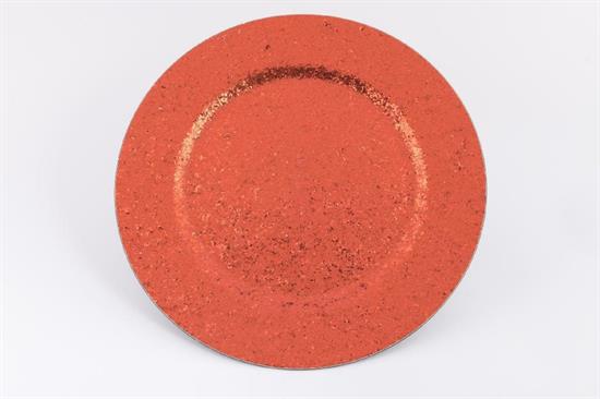 SOTTOPIATTO SHINY GLITTER ROSSO D.33CM