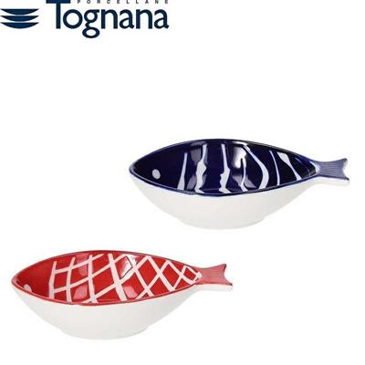 CIOTOLA PESCE 13X8X3 CM FISH STONEWARE MULTICOLOR