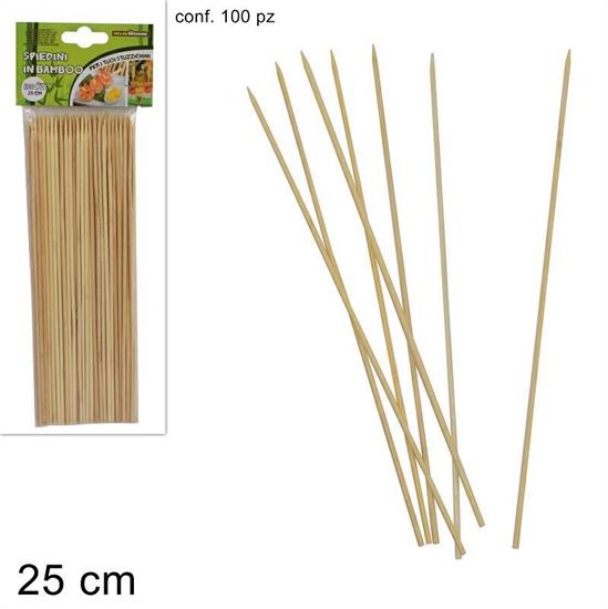 SPIEDINI BAMBOO 25 CM CONF. 100 PZ