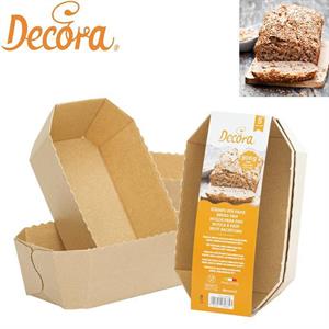 STAMPO PANE IN CARTA DA FORNO 15,3 X 8,8 X H6 CM CONF. 5 PZ