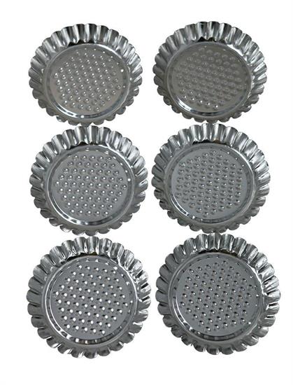 STAMPO MINI CROSTATINE BANDA STAGNATA SET 6 PZ