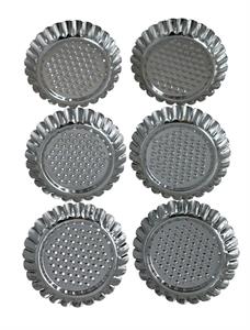 STAMPO MINI CROSTATINE BANDA STAGNATA SET 6 PZ